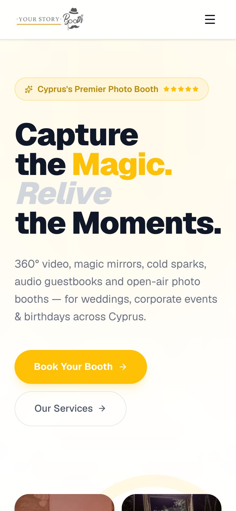 StoryBooth on mobile